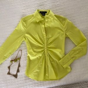 Women’s Green Etcetera Button Down Top
